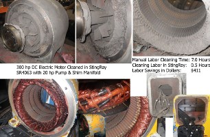 Before_After_DC_electric_motor_cleaning_StingRay_aqueous_parts_washer