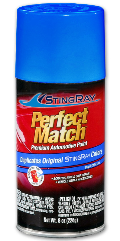 StingRay parts washer blue touch-up paint