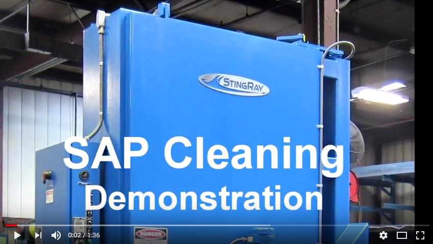 Sap Cleaning in a StingRay Industrial Parts Washer