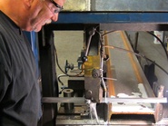 Bill sawing I-beam for large parts washer