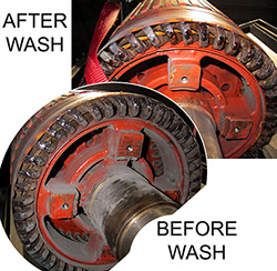 electric motor armature cleaning result StingRay parts washer