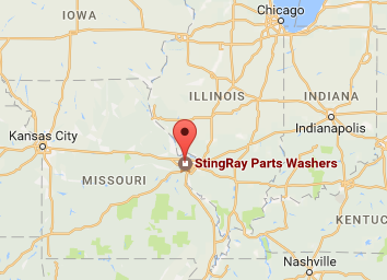 StingRay Parts Washer Map