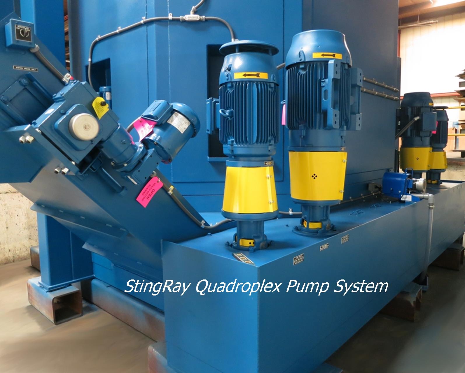StingRay Parts Washer Quadroplex Pump System