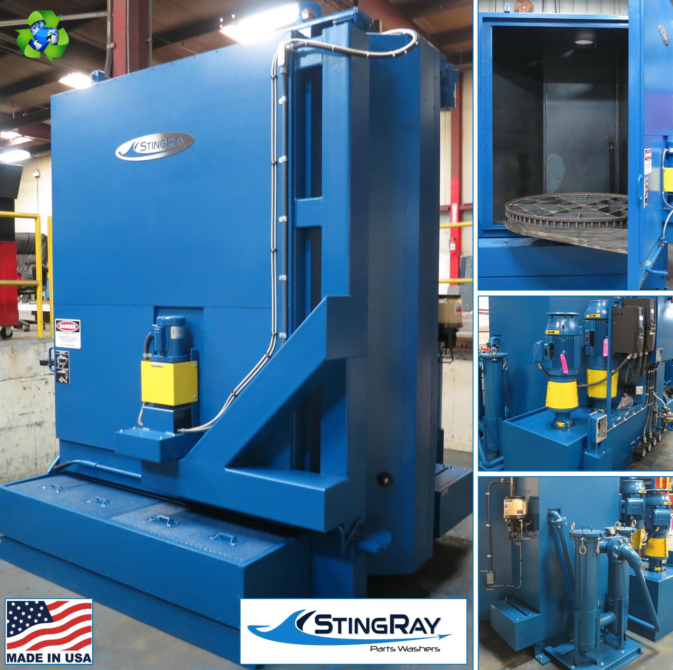 StingRay Heavy Duty Industrial Parts Washer for Mining Equipment Engine Rebuilding