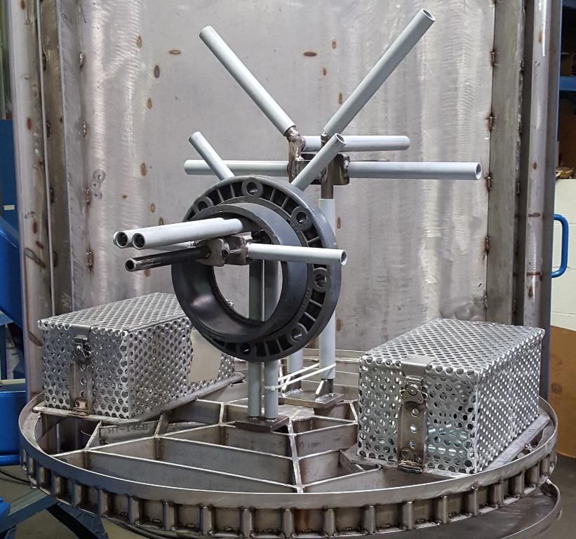 Aircraft Wheel Fixture and basket StingRay Parts Washer