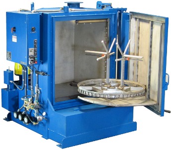 Retractable Turntable Aerospace Wheel Parts Washer