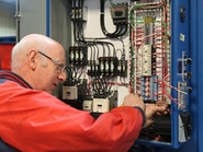 Dennis wiring electrical panel for a StingRay