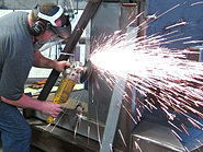 Ken grinding on StingRay Parts Washer